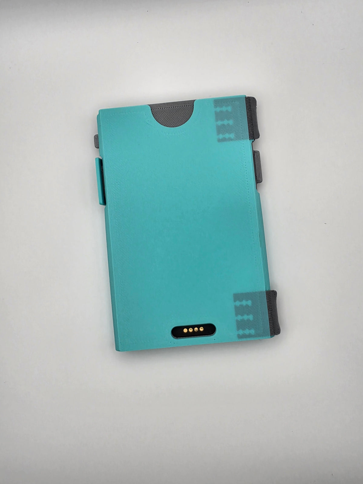 The rear of the folio case closed, shown from an overhead angle on a light gray background.